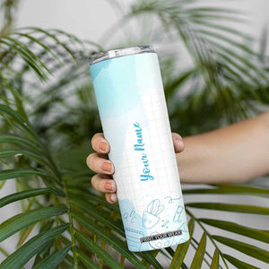 Personalized Teacher Skinny Tumbler Custom Name It Takes A Big Heart To Help Shape Little Minds TB09 Print Your Wear
