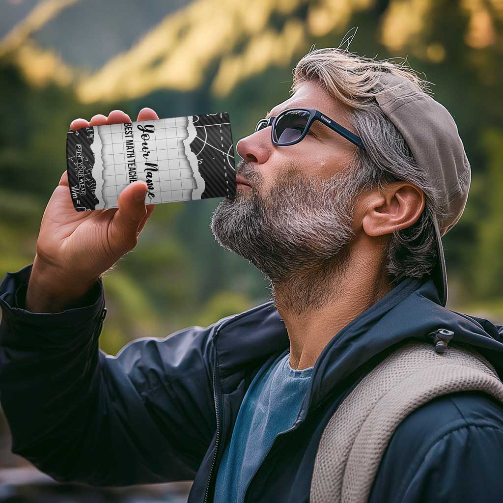 Personalized Math Teacher 4 in 1 Can Cooler Tumbler Custom Name Best Math Teacher Ever TB09 Print Your Wear