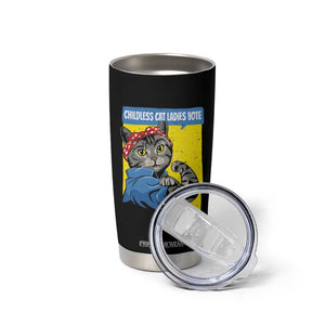Childless Cat Ladies Vote Tumbler Cup Rosie The Riveter Kamala Supporter TB09 Print Your Wear