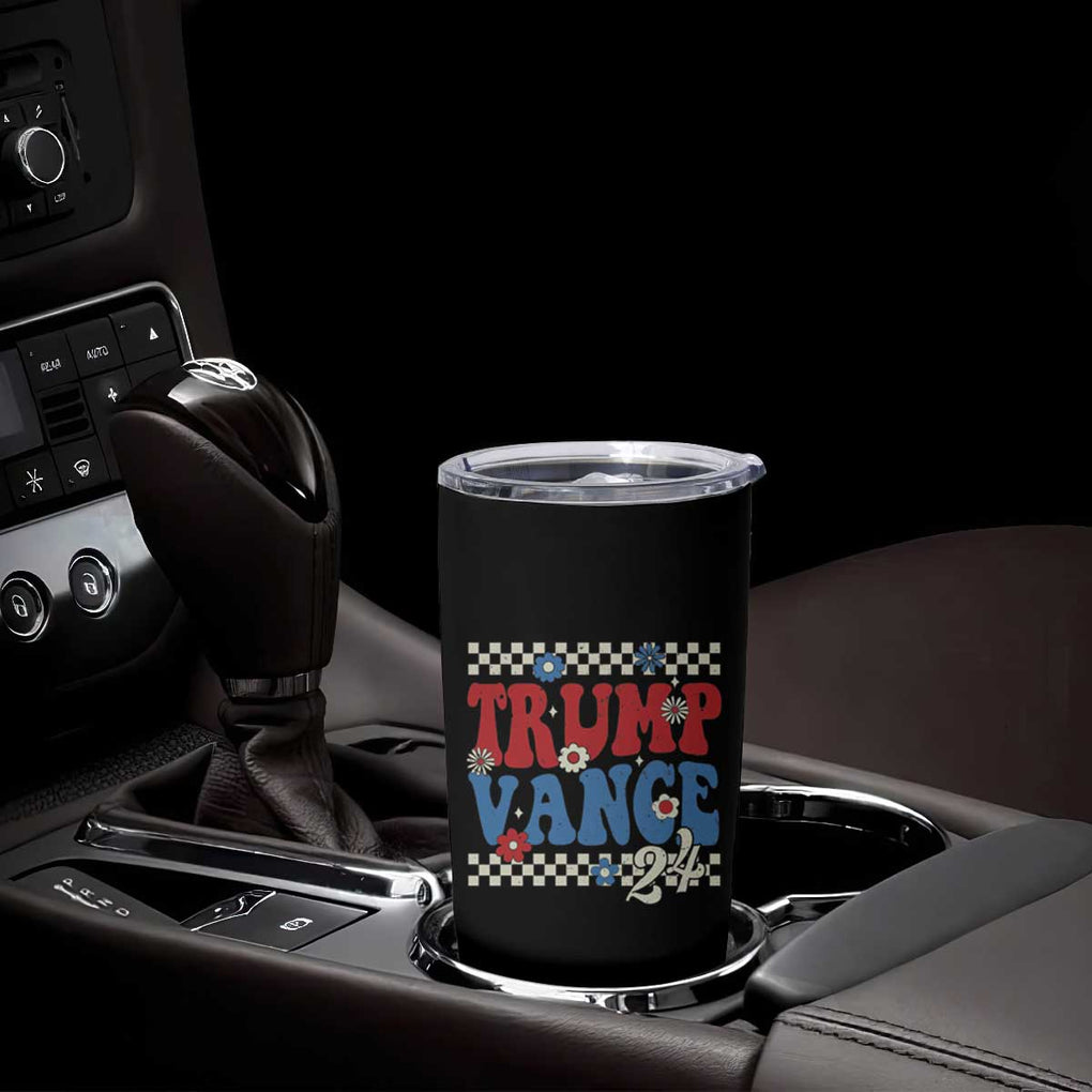 Trump Vance 2024 Tumbler Cup Take America Back President Election Retro Groovy TB09 Print Your Wear