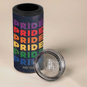Rainbow LGBT Pride 4 in 1 Can Cooler Tumbler TB09 Print Your Wear