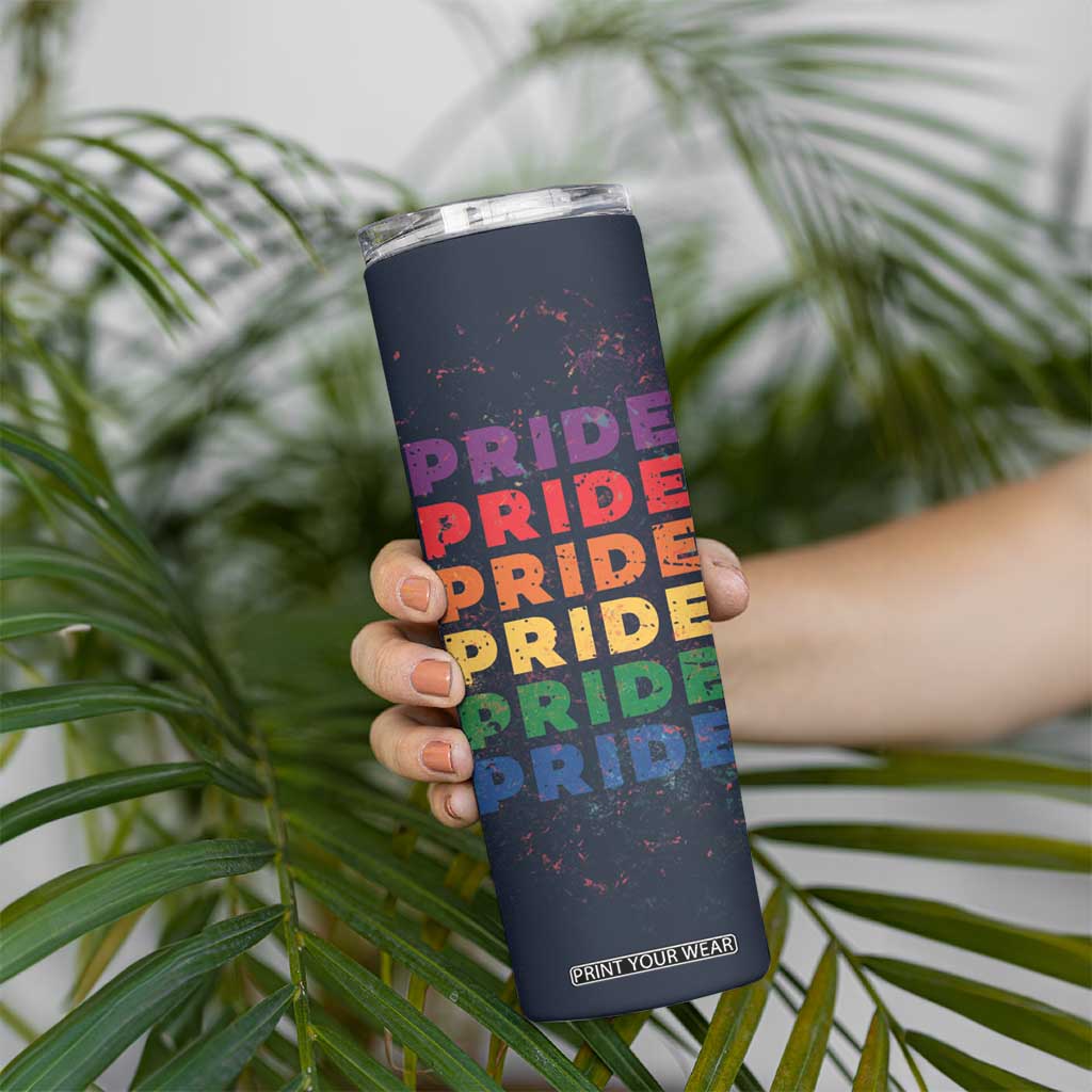 Rainbow LGBT Pride Skinny Tumbler TB09 Print Your Wear