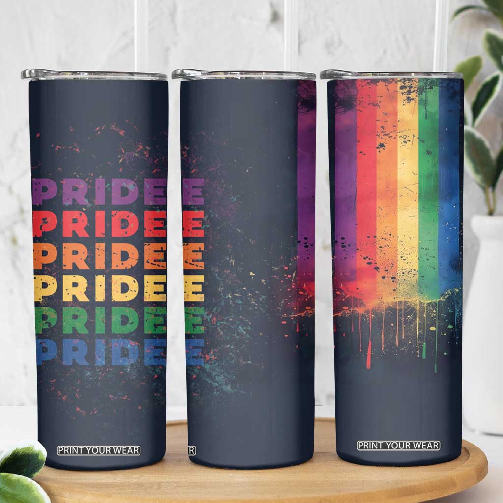 Rainbow LGBT Pride Skinny Tumbler TB09 Print Your Wear
