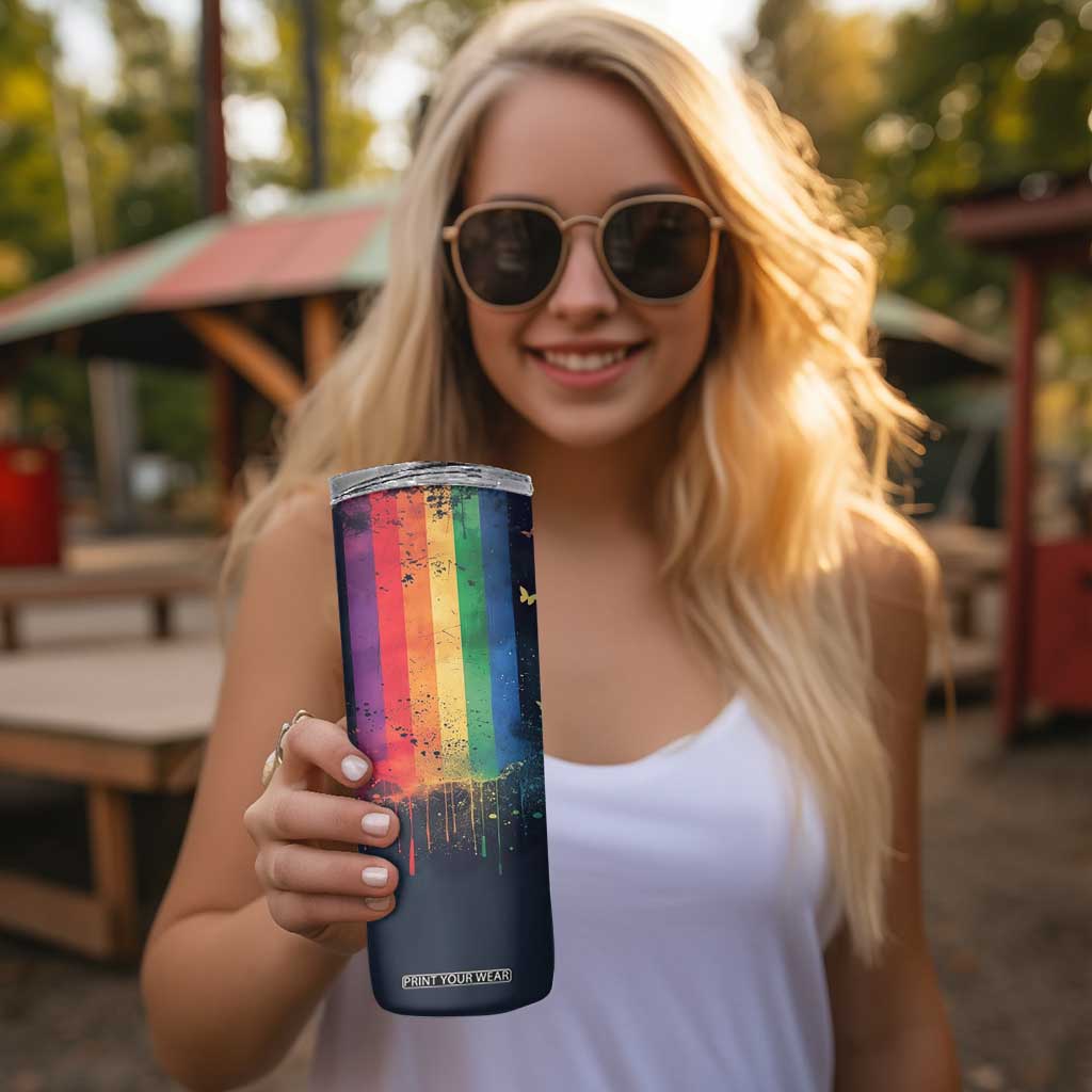 Rainbow LGBT Pride Skinny Tumbler TB09 Print Your Wear