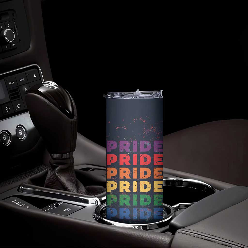 Rainbow LGBT Pride Skinny Tumbler TB09 Print Your Wear