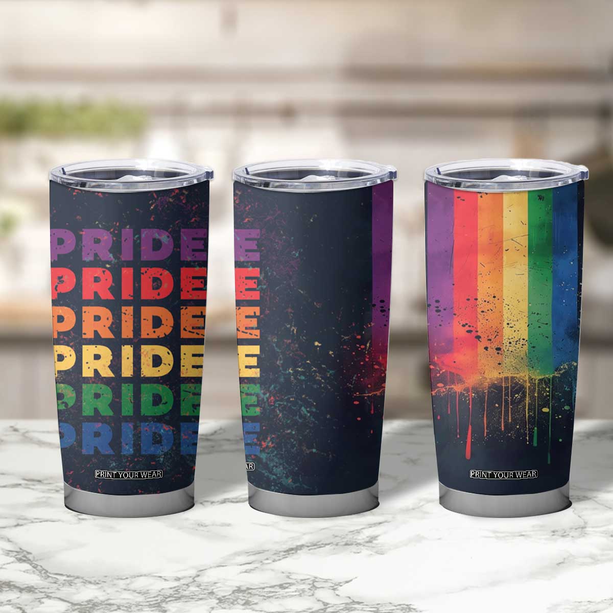 Rainbow LGBT Pride Tumbler Cup TB09 Print Your Wear