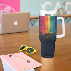 Rainbow LGBT Pride Tumbler With Handle TB09 Print Your Wear
