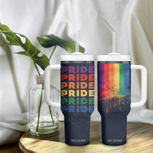 Rainbow LGBT Pride Tumbler With Handle TB09 Print Your Wear