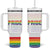 Gay Pride Tumbler With Handle LGBTQ Rainbow Flag TB09 One Size: 40 oz White Print Your Wear