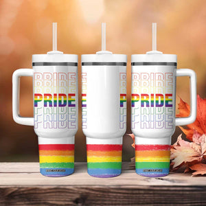 Gay Pride Tumbler With Handle LGBTQ Rainbow Flag TB09 Print Your Wear