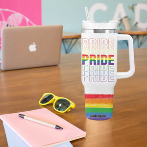 Gay Pride Tumbler With Handle LGBTQ Rainbow Flag TB09 Print Your Wear