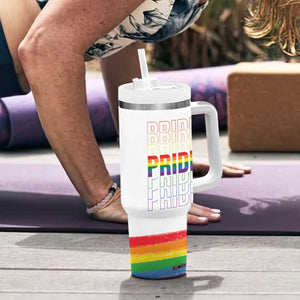 Gay Pride Tumbler With Handle LGBTQ Rainbow Flag TB09 Print Your Wear