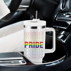 Gay Pride Tumbler With Handle LGBTQ Rainbow Flag TB09 Print Your Wear