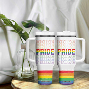 Gay Pride Tumbler With Handle LGBTQ Rainbow Flag TB09 Print Your Wear