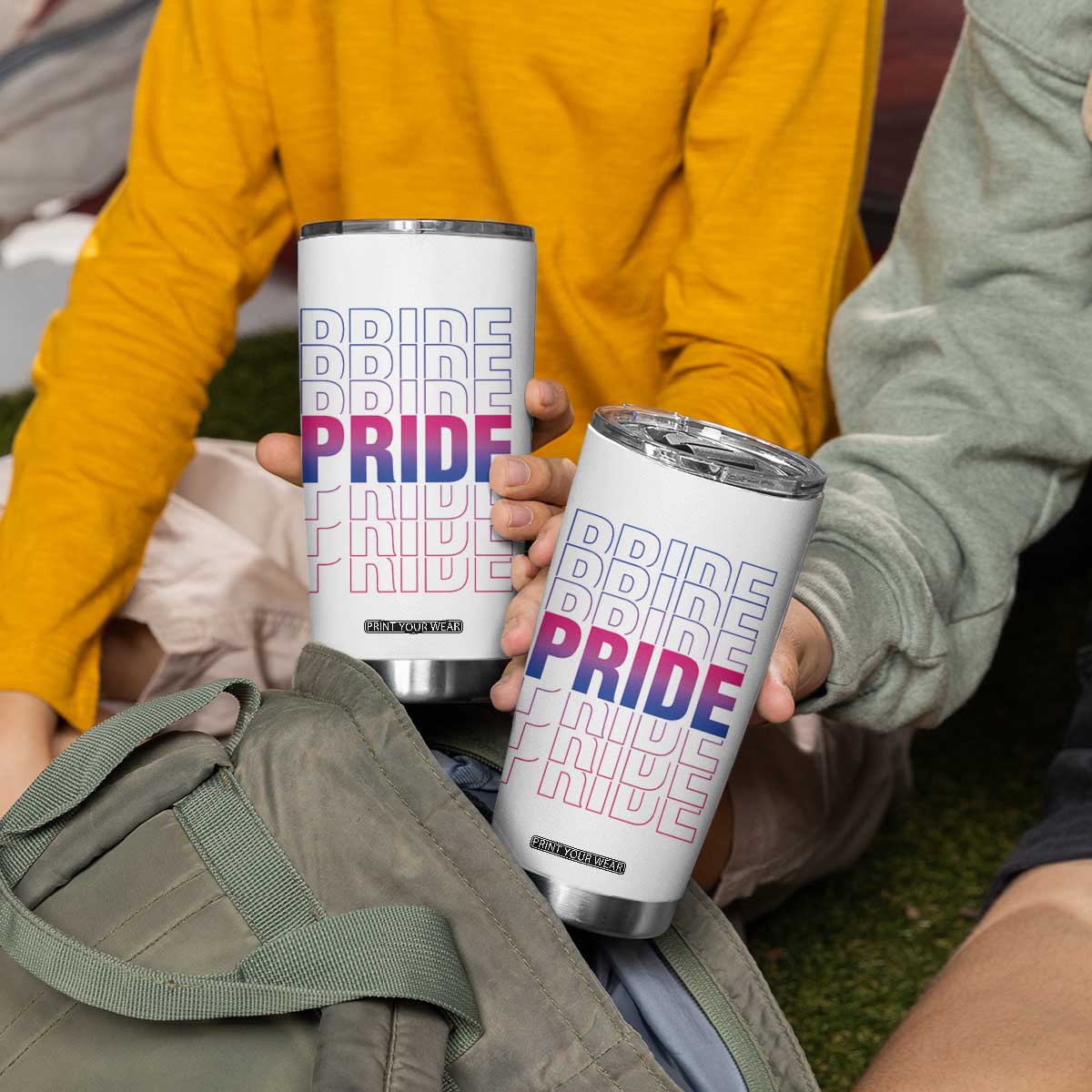 Lesbian Pride Tumbler Cup LGBTQ Les Flag TB09 Print Your Wear