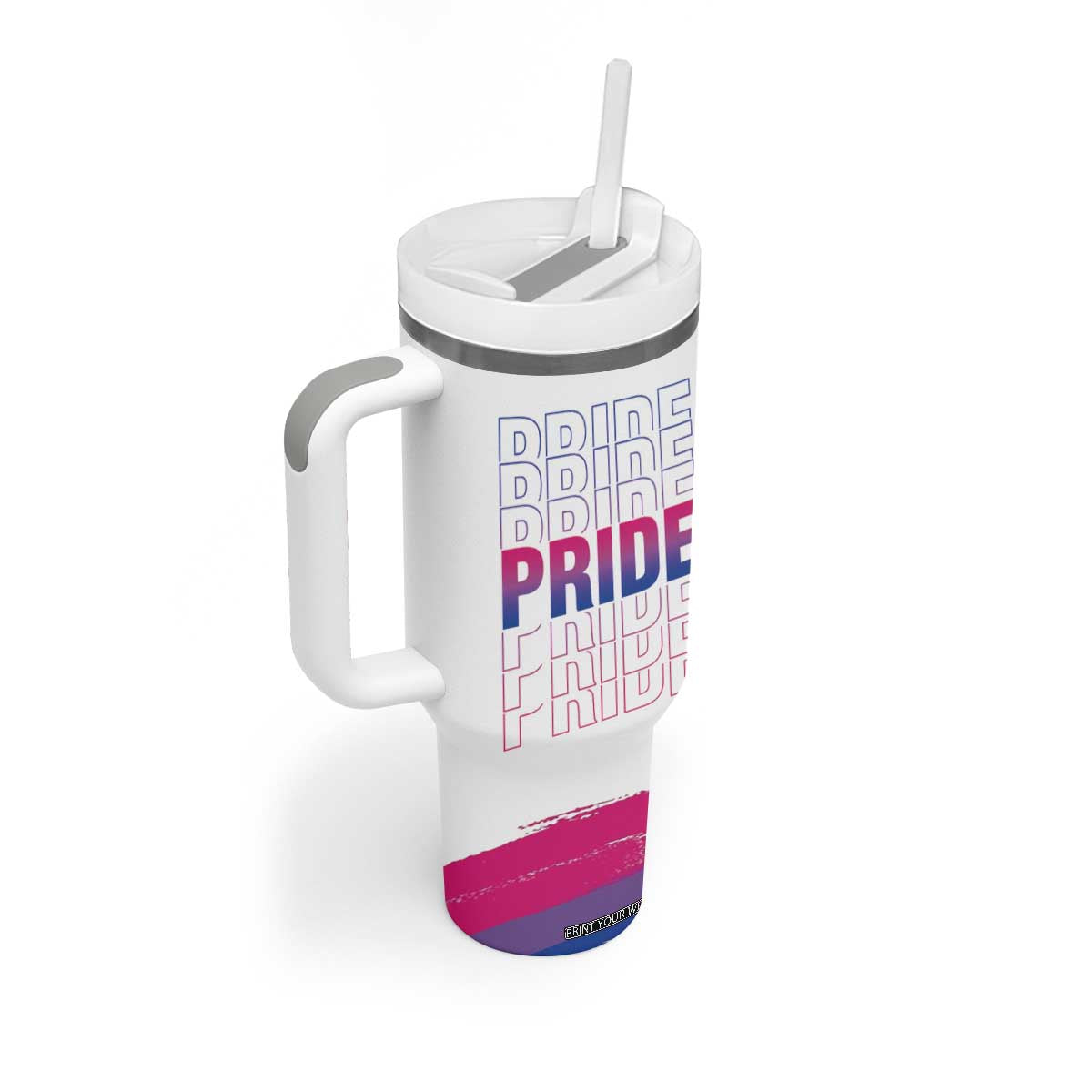 Lesbian Pride Tumbler With Handle LGBTQ Les Flag TB09 Print Your Wear