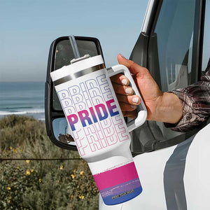 Lesbian Pride Tumbler With Handle LGBTQ Les Flag TB09 Print Your Wear