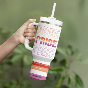 Transgender Pride Tumbler With Handle LGBTQ Trans Flag TB09 Print Your Wear