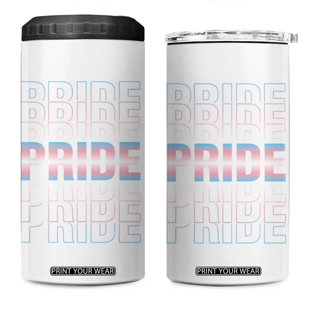 Bisexual Pride 4 in 1 Can Cooler Tumbler LGBTQ Bi Flag TB09 One Size: 16 oz White Print Your Wear