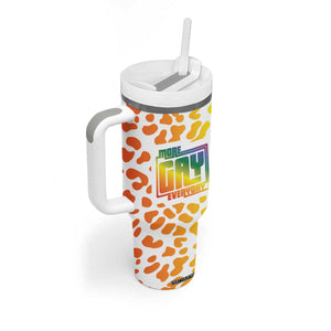 Funny Gay Pride Tumbler With Handle More Gay Everyday LGBT TB09 Print Your Wear