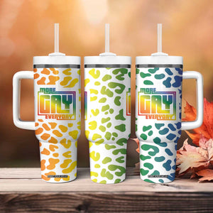Funny Gay Pride Tumbler With Handle More Gay Everyday LGBT TB09 Print Your Wear