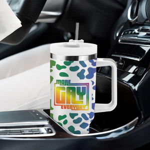 Funny Gay Pride Tumbler With Handle More Gay Everyday LGBT TB09 Print Your Wear