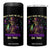 Mardi Gras 4 in 1 Can Cooler Tumbler Don't Make Me Go All Voodoo On You Skeleton Witch Doctor TB09 One Size: 16 oz Black Print Your Wear