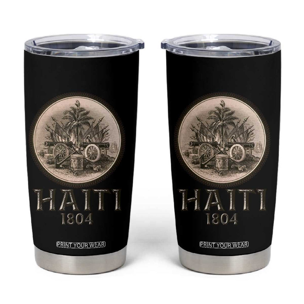Haitian Tumbler Cup Revolution 1804 Haiti Flag Vintage TB09 Black Print Your Wear