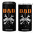 Father's Day 4 in 1 Can Cooler Tumbler Dad Fixer Of Everything TB09 One Size: 16 oz Black Print Your Wear
