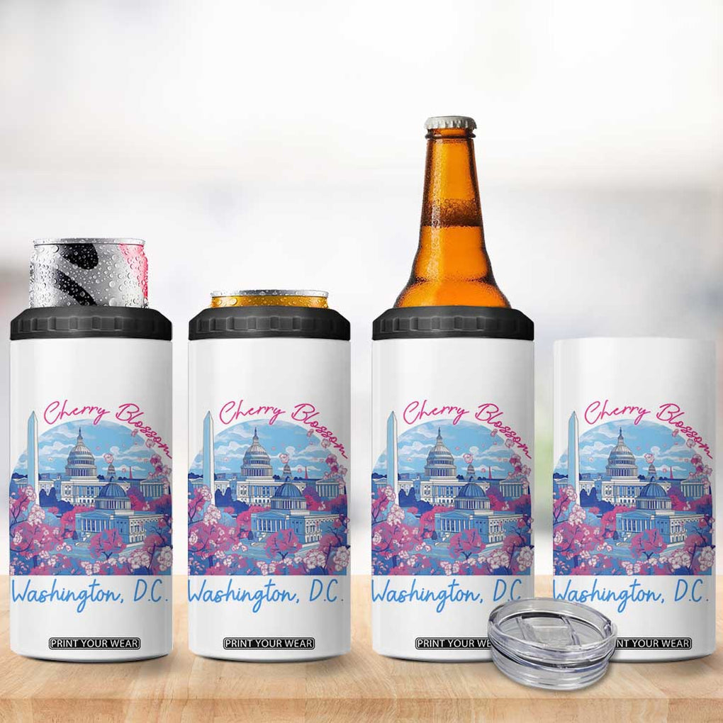 Washington DC Lover Cherry Blossom 4 in 1 Can Cooler Tumbler TB09 Print Your Wear