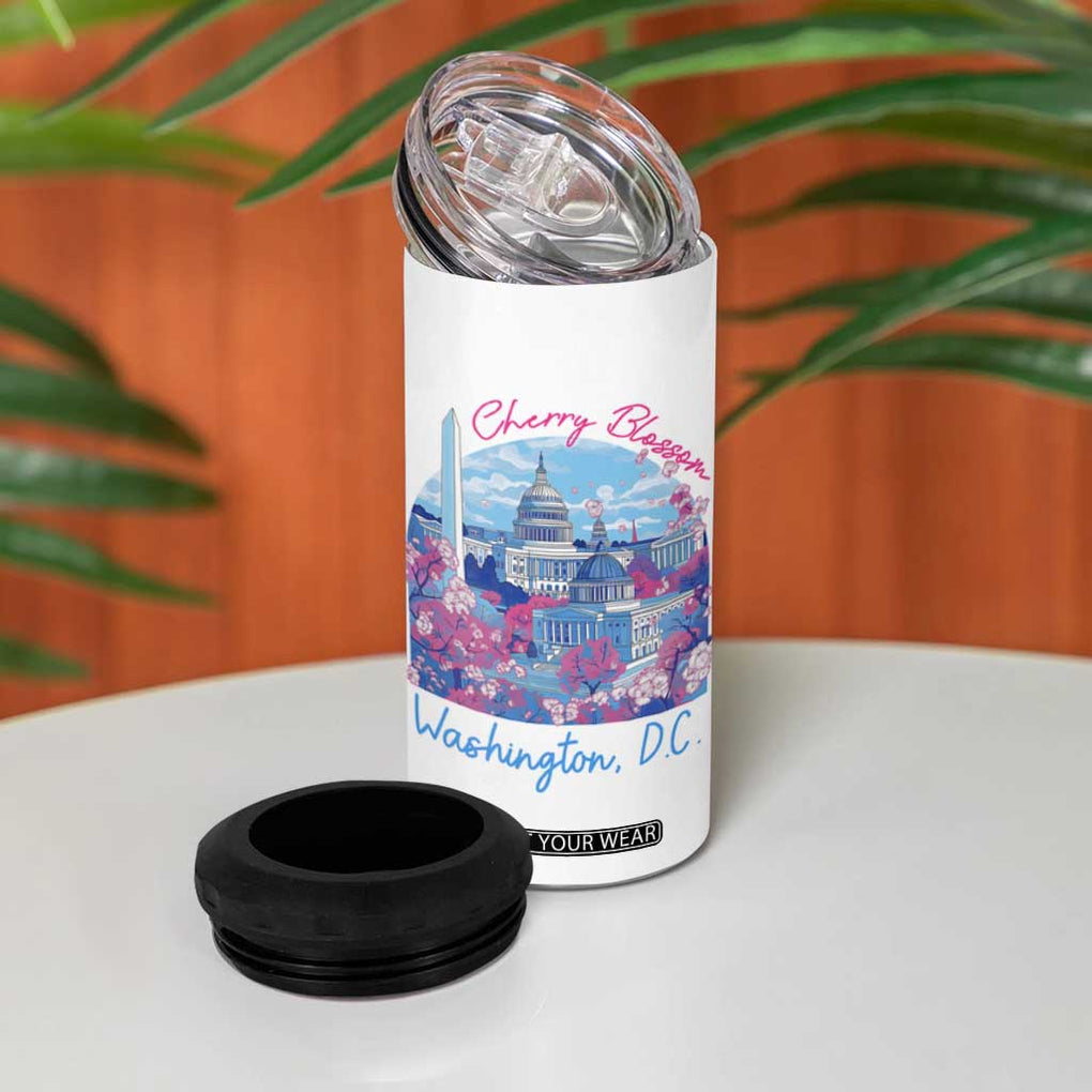 Washington DC Lover Cherry Blossom 4 in 1 Can Cooler Tumbler TB09 Print Your Wear