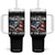 George Washington Tumbler With Handle It's Only Treason If You Lose 4th Of July TB09 One Size: 40 oz Black Print Your Wear