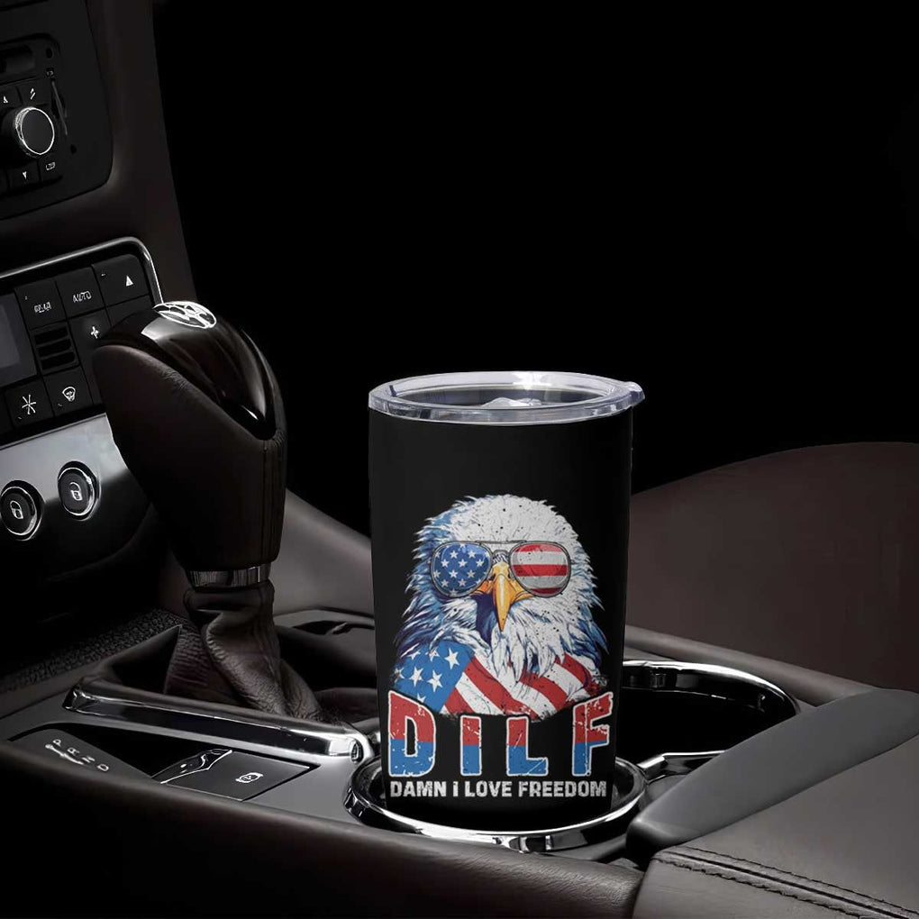 Funny 4th Of July Tumbler Cup Damn I Love Freedom TB09 Print Your Wear