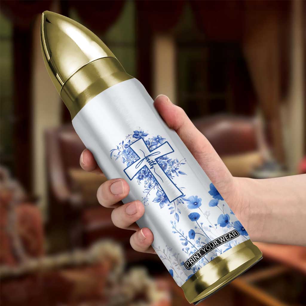 Christian Gifts Bullet Tumbler You Are Enough Inspirational Flower Christ Cross TB09 Print Your Wear