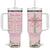 Christian Gifts Tumbler With Handle You Are Enough Inspirational Coquette Christ Cross TB09 One Size: 40 oz Pink Print Your Wear