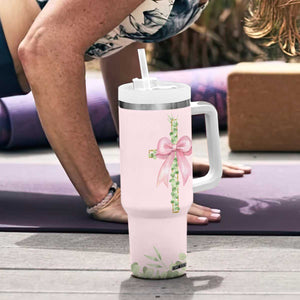 Christian Gifts Tumbler With Handle You Are Enough Inspirational Coquette Christ Cross TB09 Print Your Wear
