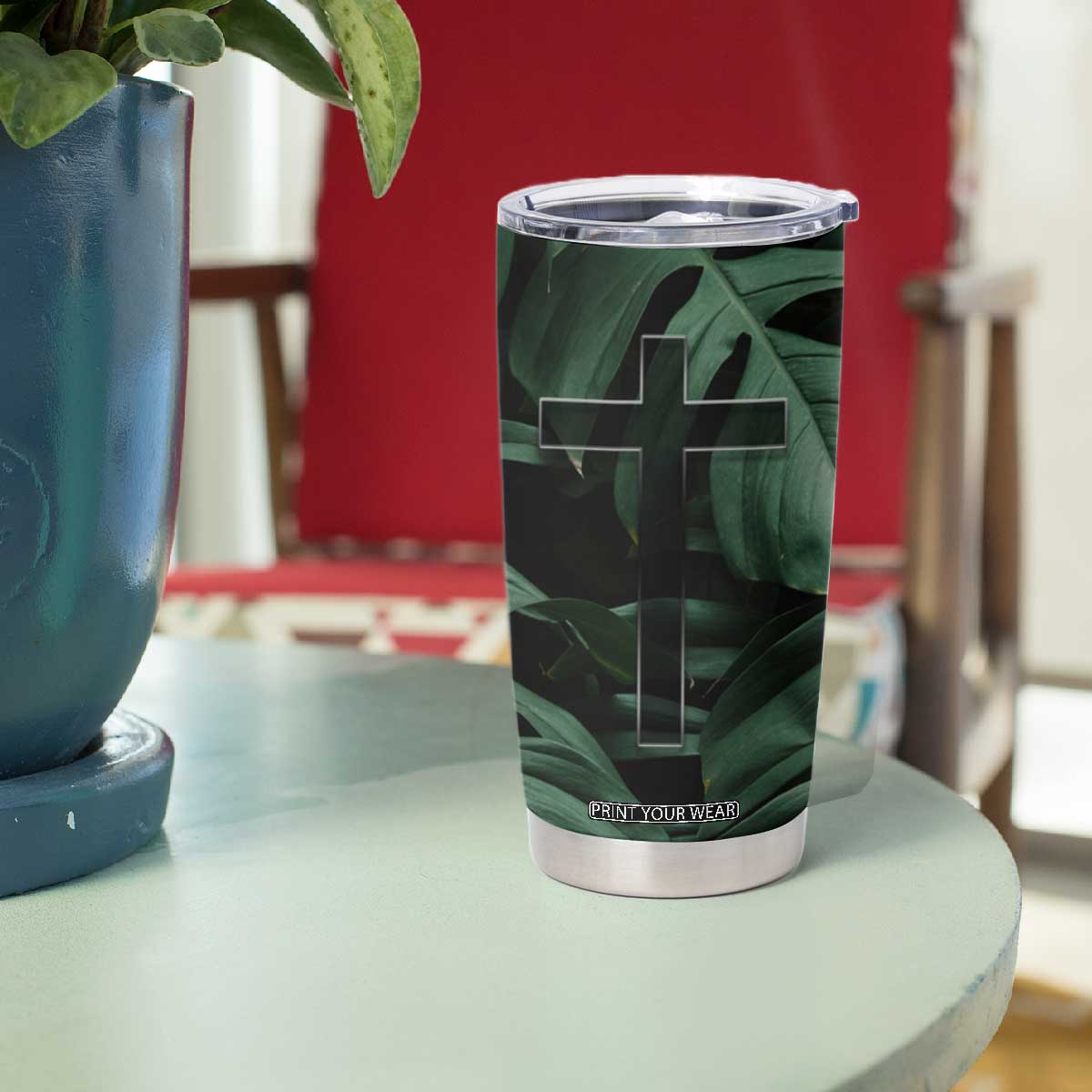 Christian Tumbler Cup Be Still And Know That I Am God Aesthetic TB09 Print Your Wear