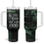 Christian Tumbler With Handle Be Still And Know That I Am God Aesthetic TB09 One Size: 40 oz Green Print Your Wear