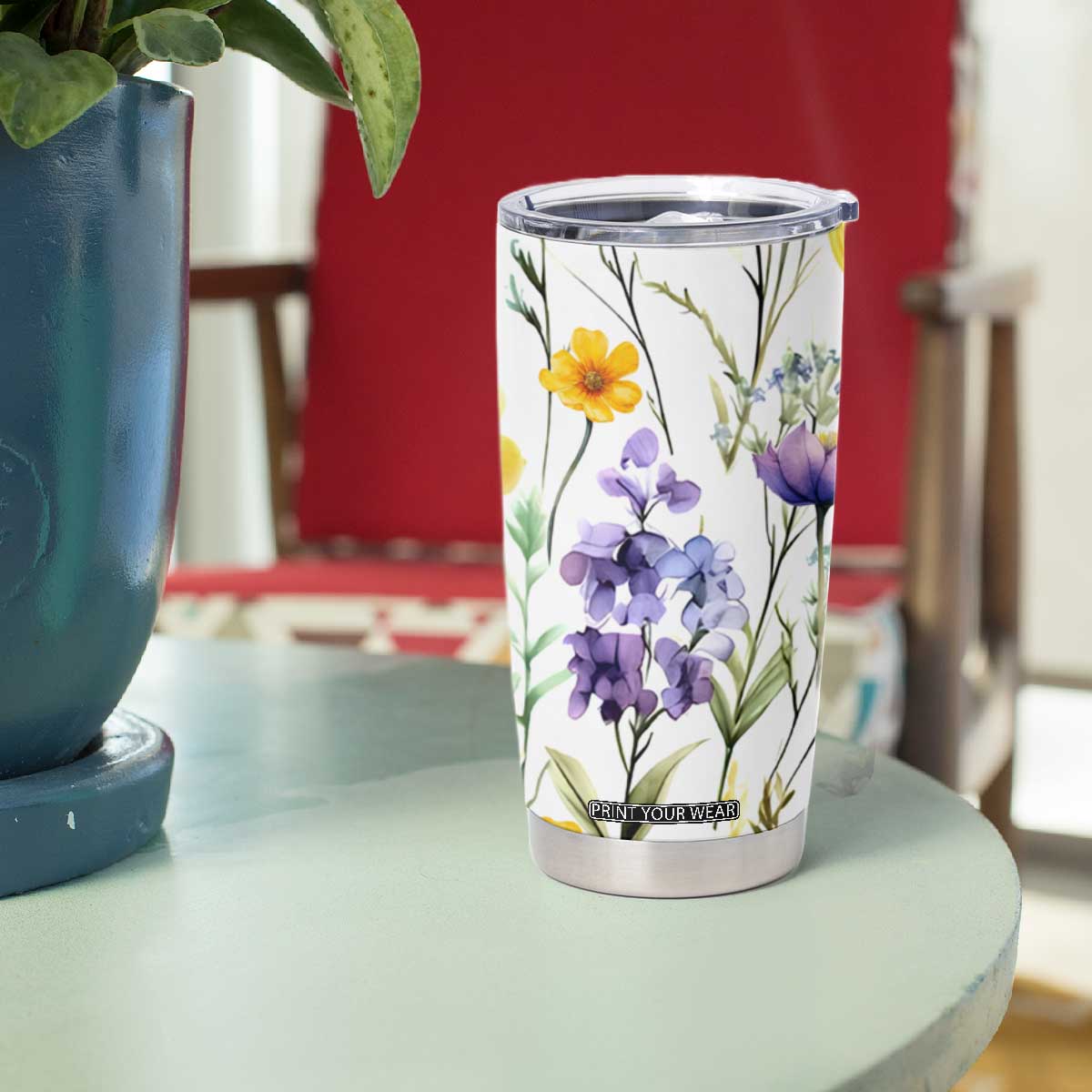 Christian Tumbler Cup Faith Does Not Make Things Easy It Makes Them Possible TB09 Print Your Wear