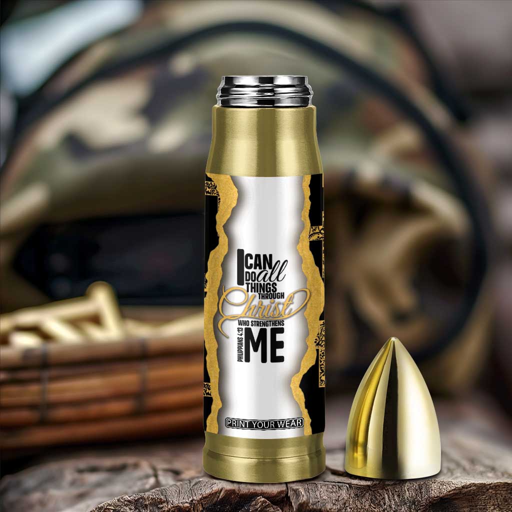 Christian Bullet Tumbler I Can Do All Things Through Christ Aesthetic TB09 Print Your Wear