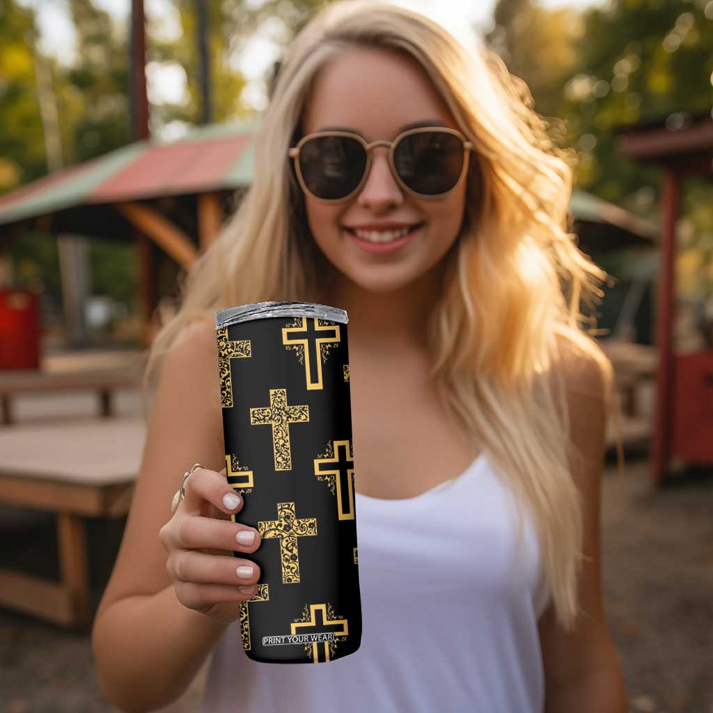 Christian Skinny Tumbler I Can Do All Things Through Christ Aesthetic TB09 Print Your Wear