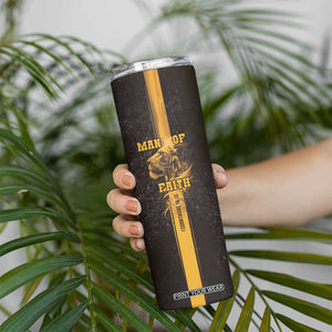 Christian Gifts For Men Skinny Tumbler Man Of Faith I Can Do All Things Through Christ TB09 Print Your Wear