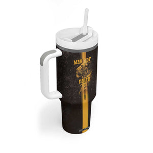 Christian Gifts For Men Tumbler With Handle Man Of Faith I Can Do All Things Through Christ TB09 Print Your Wear