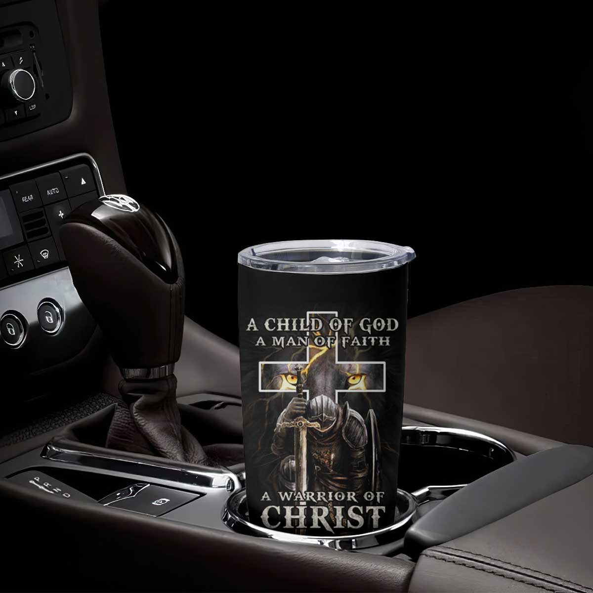 Christian Gifts For Men Tumbler Cup A Child of God Man of Faith Warrior of Chirst TB09 Print Your Wear