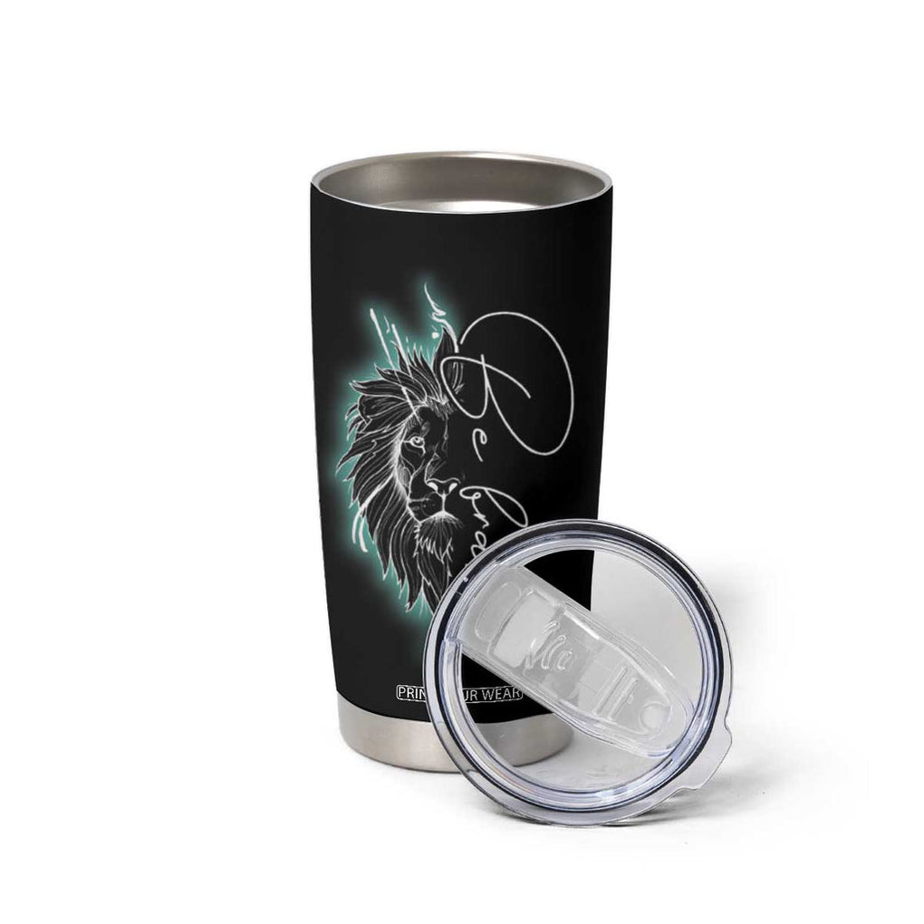 Suicide Prevention Awareness Tumbler Cup Teal Purple Lion Elephant Be Brave Be Kind TB09 Print Your Wear
