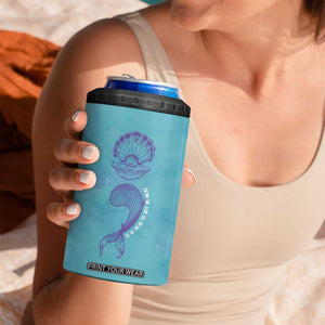 Suicide Prevention Awareness 4 in 1 Can Cooler Tumbler It's Ok To Not Be Ok Mermaid Semicolon Teal Purple Ocean TB09 Print Your Wear