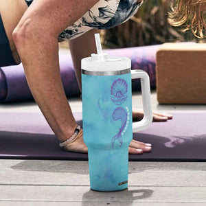 Suicide Prevention Awareness Tumbler With Handle It's Ok To Not Be Ok Mermaid Semicolon Teal Purple Ocean TB09 Print Your Wear