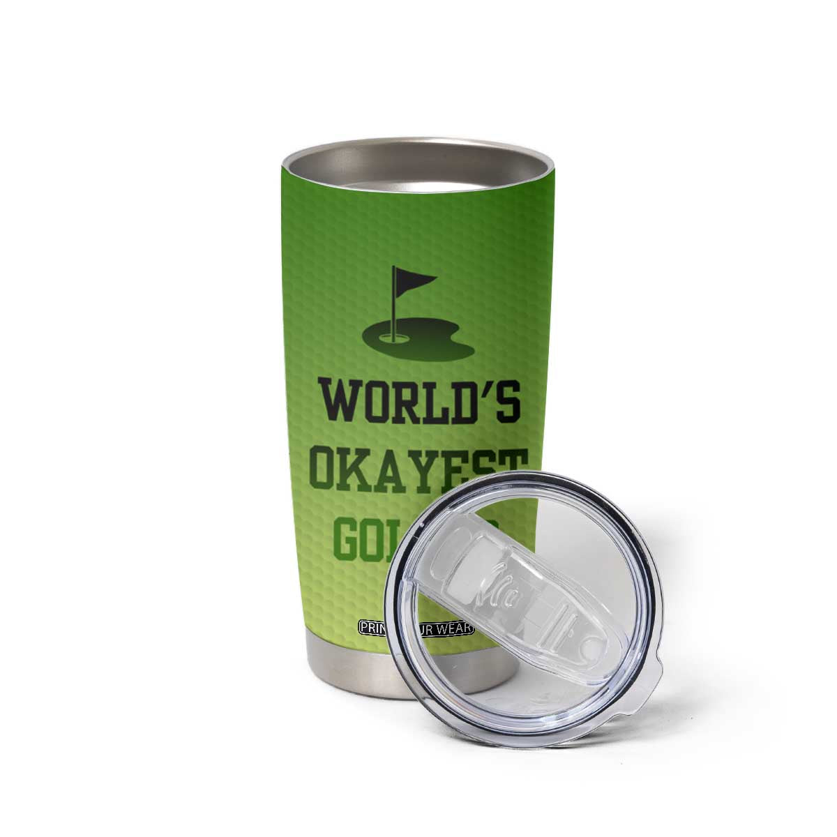 Gifts for Golf Player Tumbler Cup World's Okayest Golfer TB09 Print Your Wear