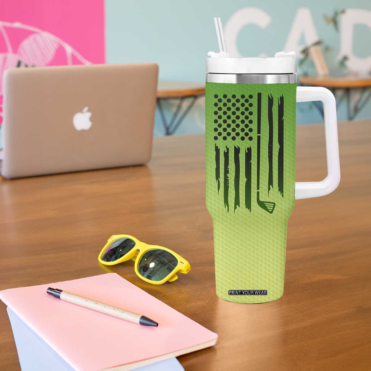 Gifts for Golf Player Tumbler With Handle World's Okayest Golfer TB09 Print Your Wear