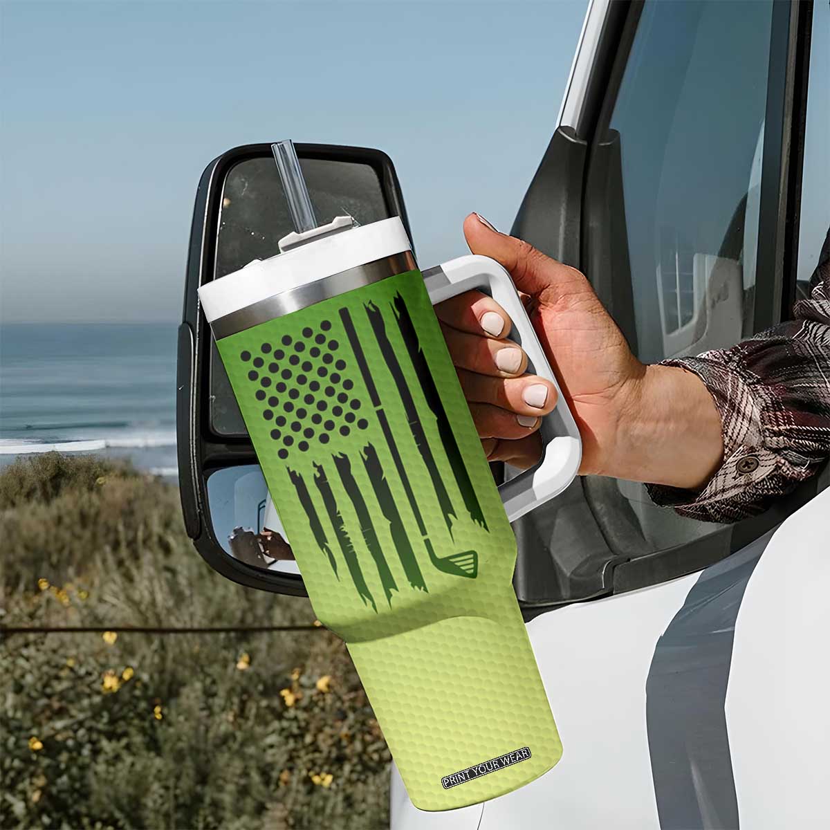 Gifts for Golf Player Tumbler With Handle World's Okayest Golfer TB09 Print Your Wear